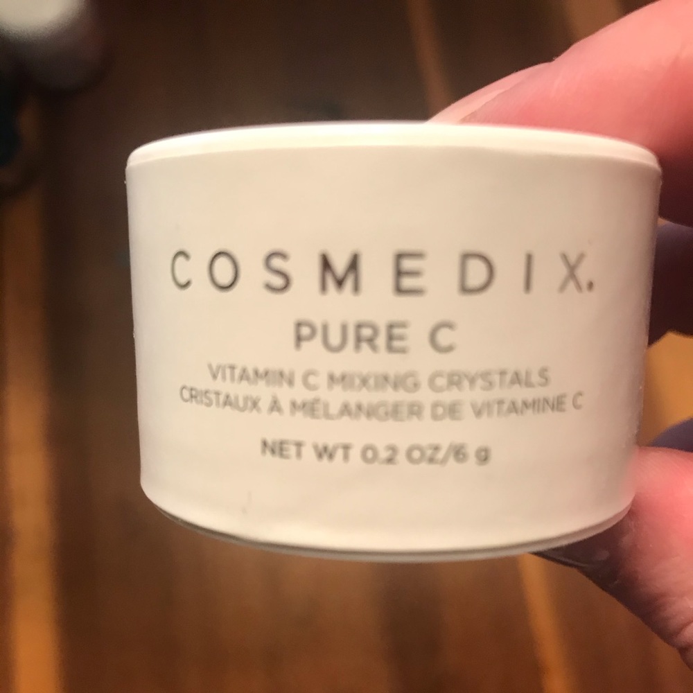 Mixing vitamin C crystals